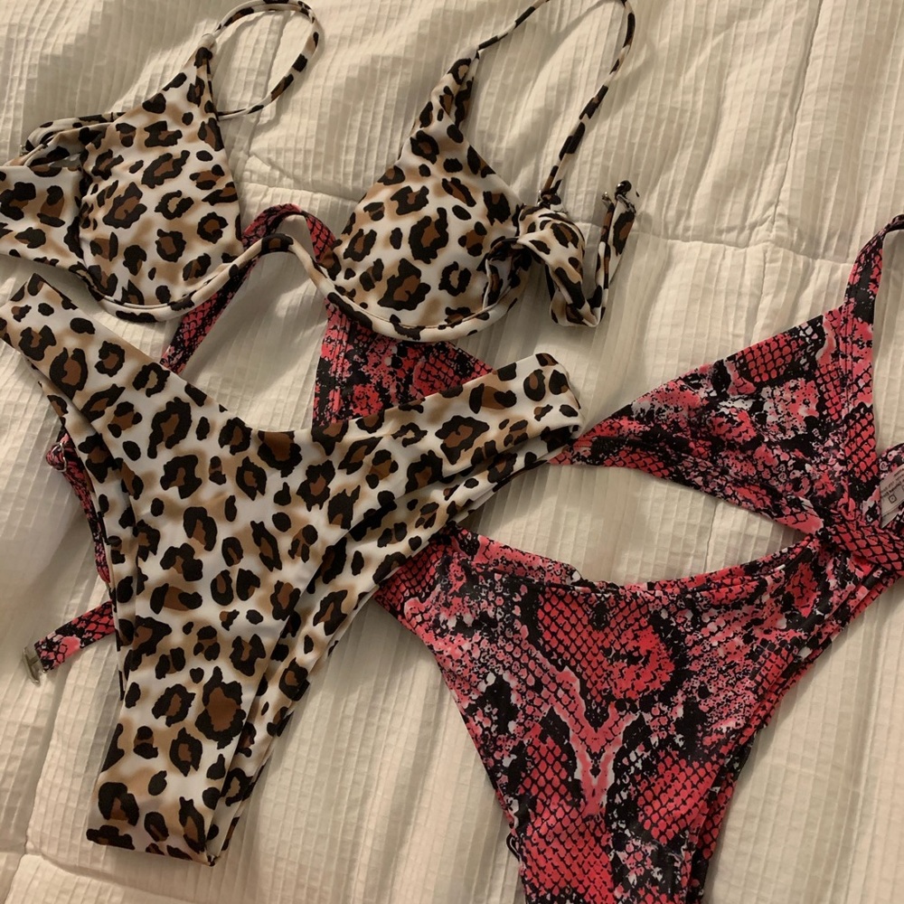 ANIMAL PRINT ZAFUL BIKINI BUNDLE NWT